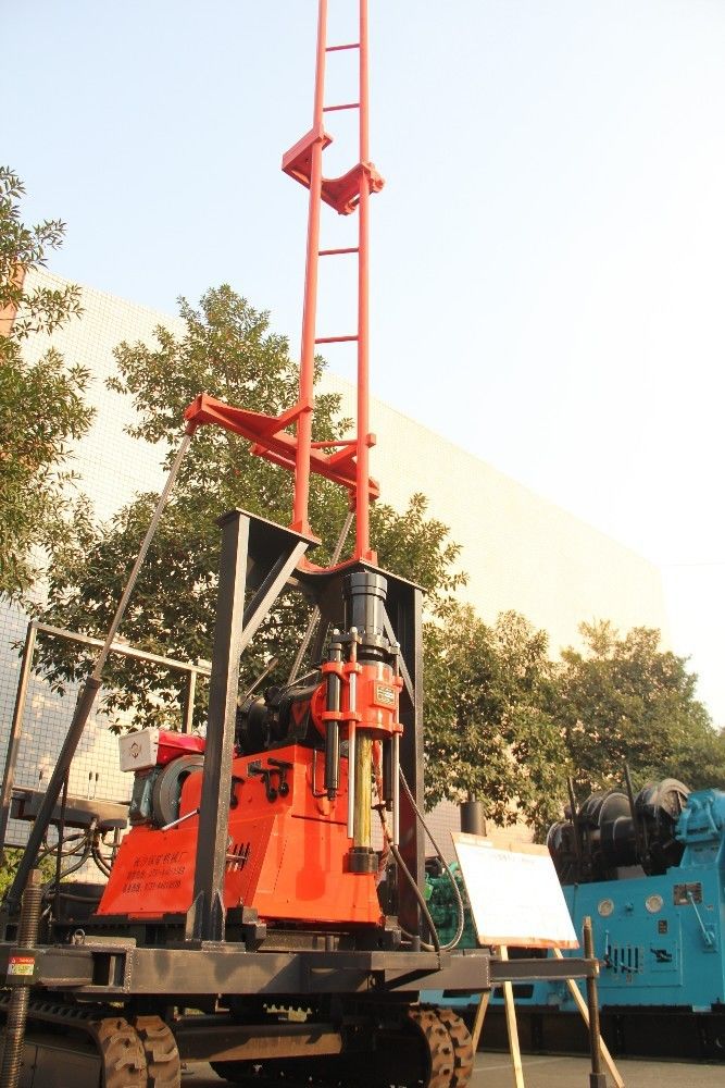 Crawler 200m High Speed Hydraulic Drilling Rig Equipment Twin Cylinder